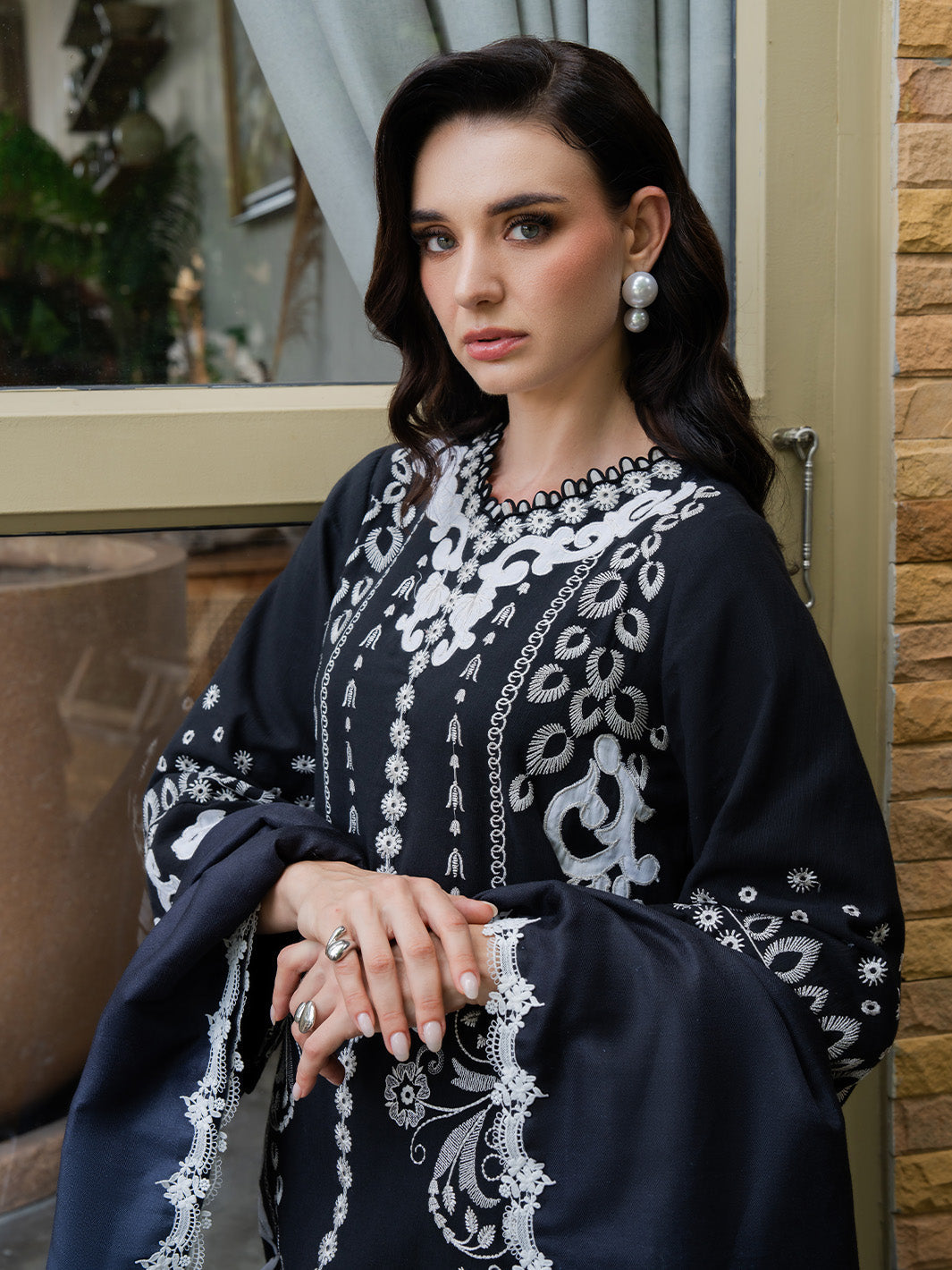 Faiza Faisal | Dastaan Khaddar 25 | REHA by Faiza Faisal - Designer Dress  - Type : Ladies Clothes - Available at Libayah - 100% Original 