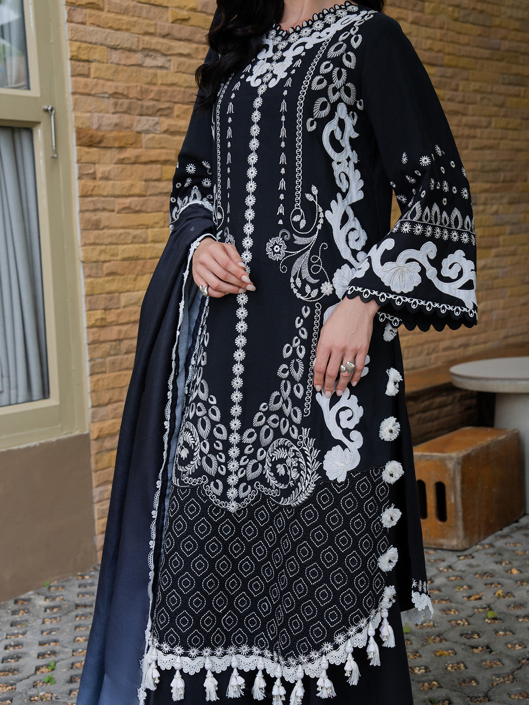 Faiza Faisal | Dastaan Khaddar 25 | REHA by Faiza Faisal - Designer Dress  - Type : Ladies Clothes - Available at Libayah - 100% Original 