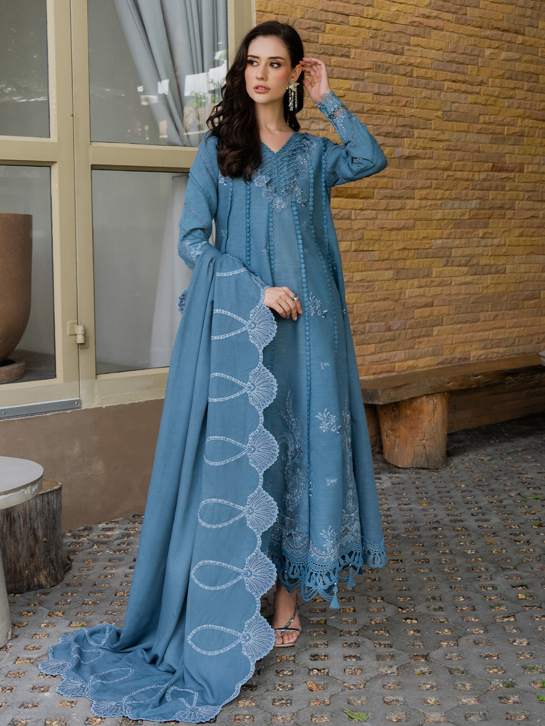 Faiza Faisal | Dastaan Khaddar 25 | IMAAN by Faiza Faisal - Designer Dress  - Type : Ladies Clothes - Available at Libayah - 100% Original 