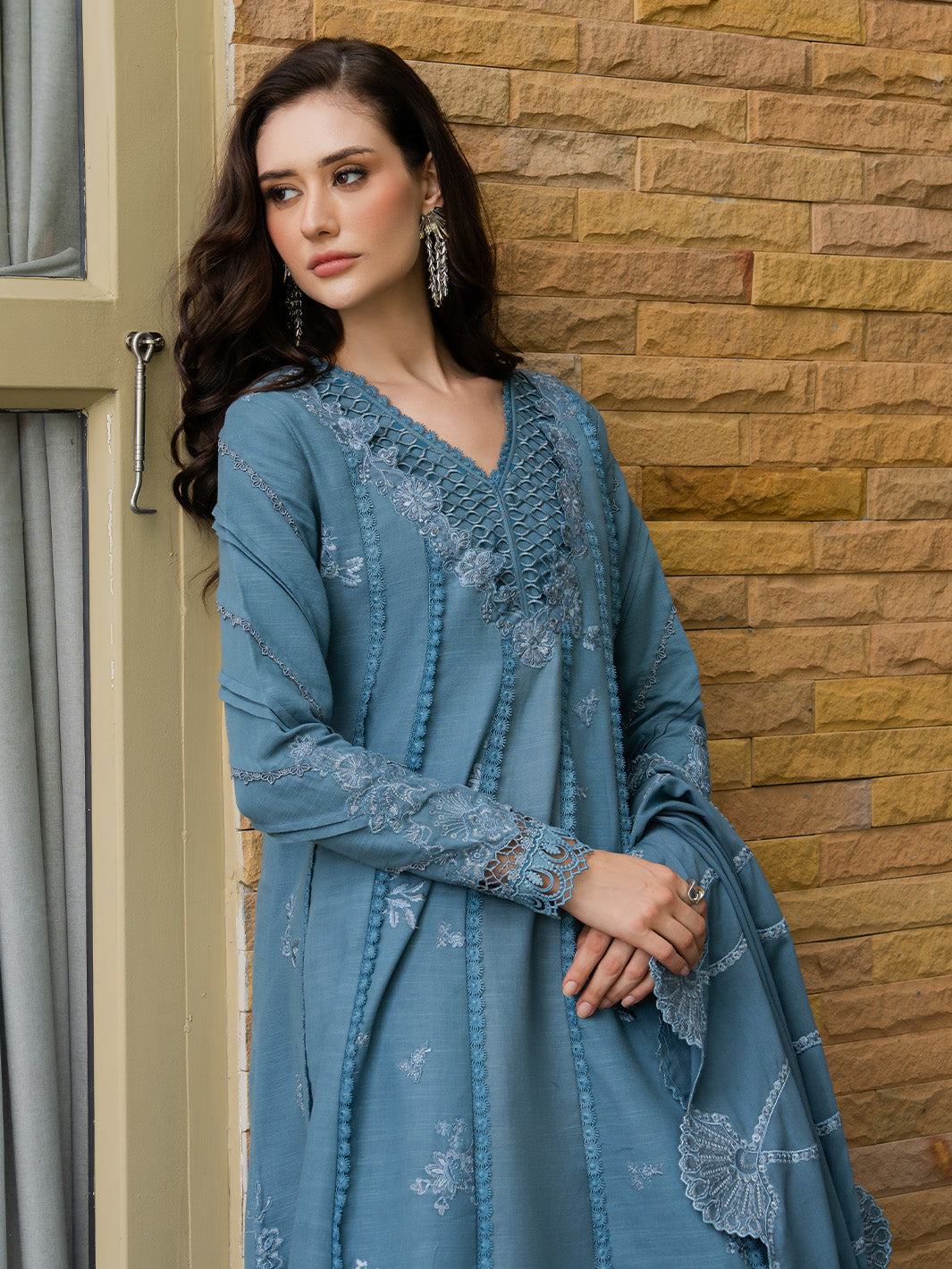 Faiza Faisal | Dastaan Khaddar 25 | IMAAN by Faiza Faisal - Designer Dress  - Type : Ladies Clothes - Available at Libayah - 100% Original 
