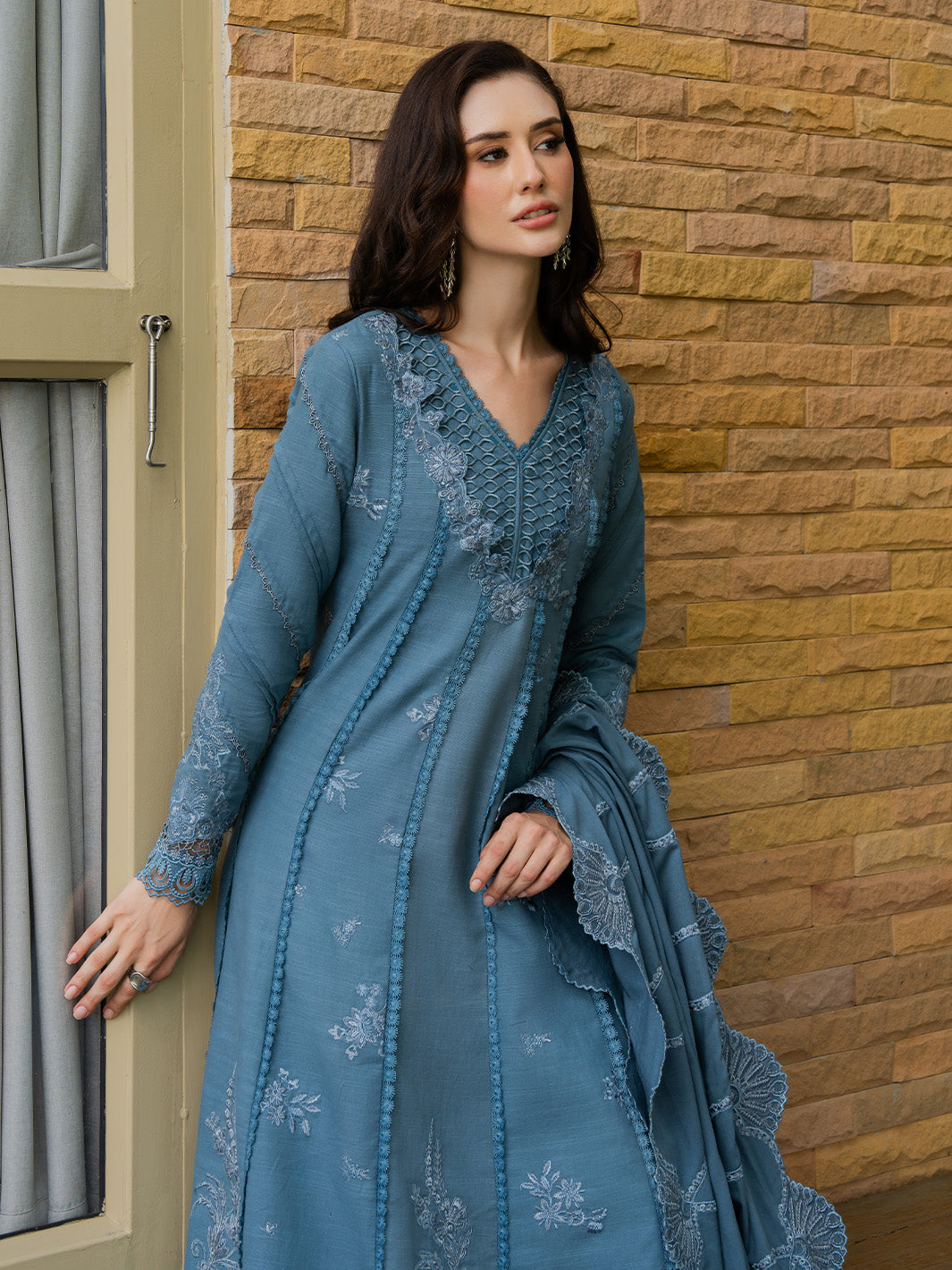 Faiza Faisal | Dastaan Khaddar 25 | IMAAN by Faiza Faisal - Designer Dress  - Type : Ladies Clothes - Available at Libayah - 100% Original 
