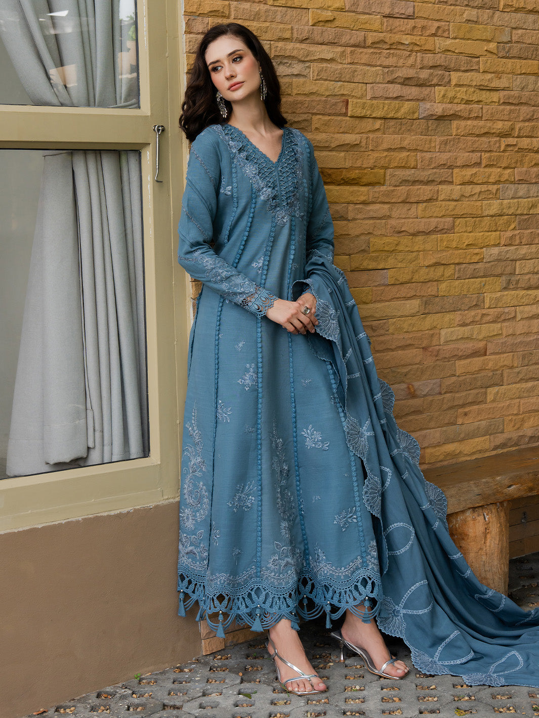 Faiza Faisal | Dastaan Khaddar 25 | IMAAN by Faiza Faisal - Designer Dress  - Type : Ladies Clothes - Available at Libayah - 100% Original 