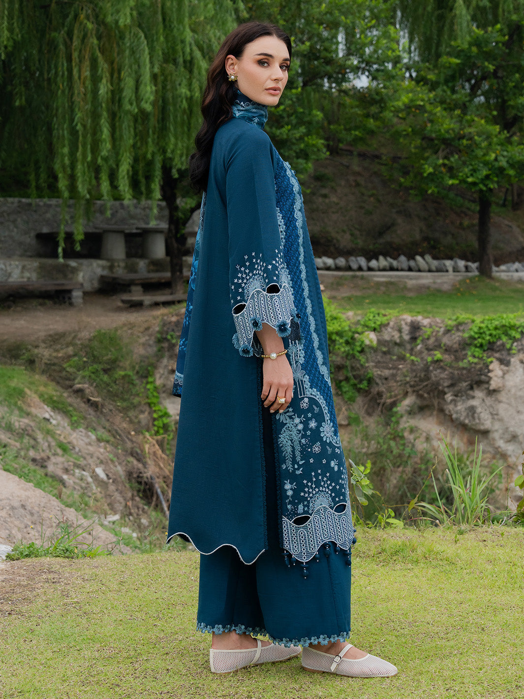 Faiza Faisal | Dastaan Khaddar 25 | EVARA by Faiza Faisal - Designer Dress  - Type : Ladies Clothes - Available at Libayah - 100% Original 