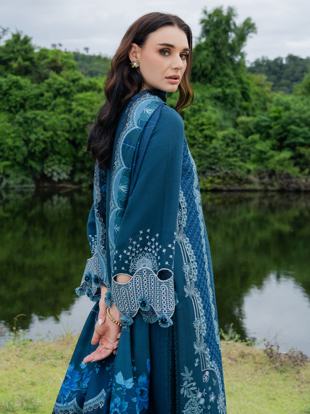 Faiza Faisal | Dastaan Khaddar 25 | EVARA by Faiza Faisal - Designer Dress  - Type : Ladies Clothes - Available at Libayah - 100% Original 