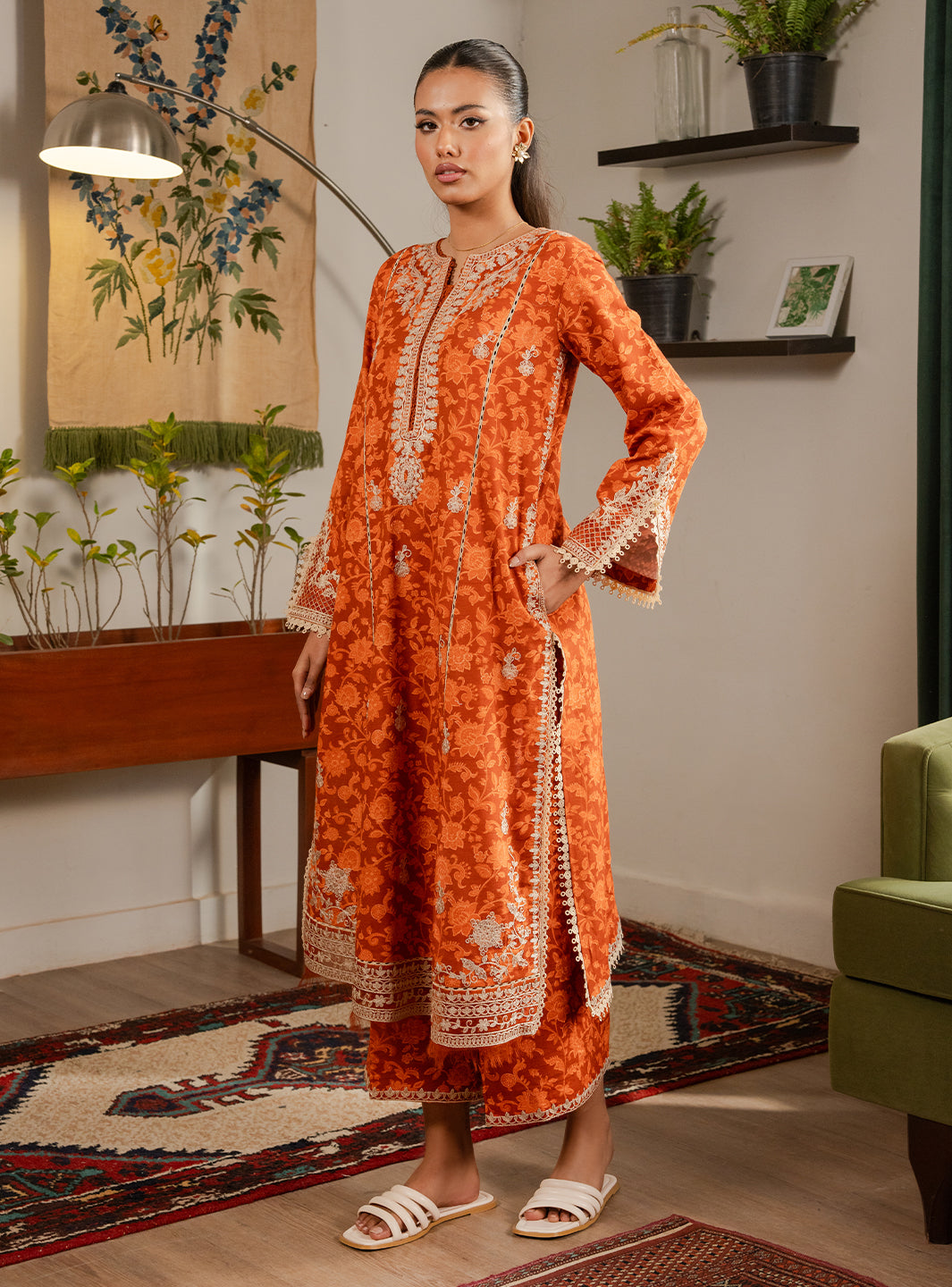 Faiza Faisal | Lumiere Pret | EMBER by Faiza Faisal - Designer Dress  - Type : Ladies Clothes - Available at Libayah - 100% Original 