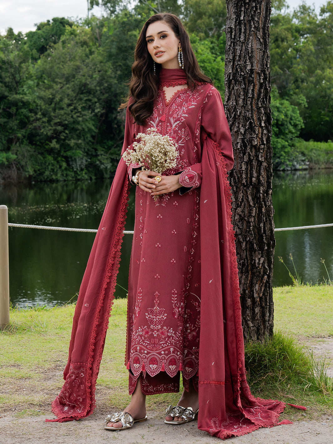 Faiza Faisal | Hoor Karandi | MAHROSE by Faiza Faisal - Designer Dress  - Type : Ladies Clothes - Available at Libayah - 100% Original 