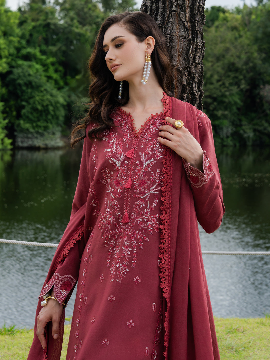 Faiza Faisal | Hoor Karandi | MAHROSE by Faiza Faisal - Designer Dress  - Type : Ladies Clothes - Available at Libayah - 100% Original 
