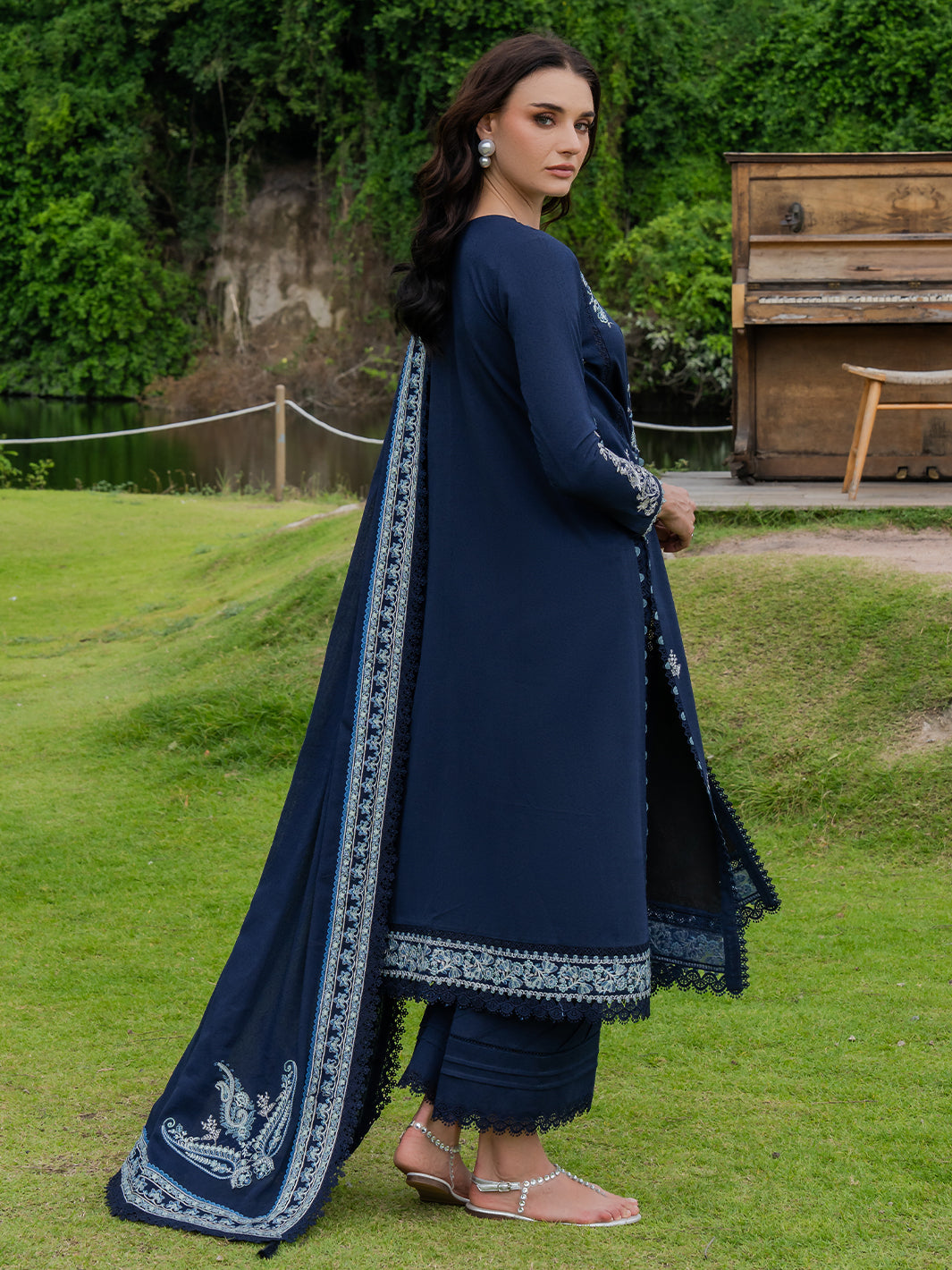 Faiza Faisal | Hoor Karandi | HANEEN by Faiza Faisal - Designer Dress  - Type : Ladies Clothes - Available at Libayah - 100% Original 