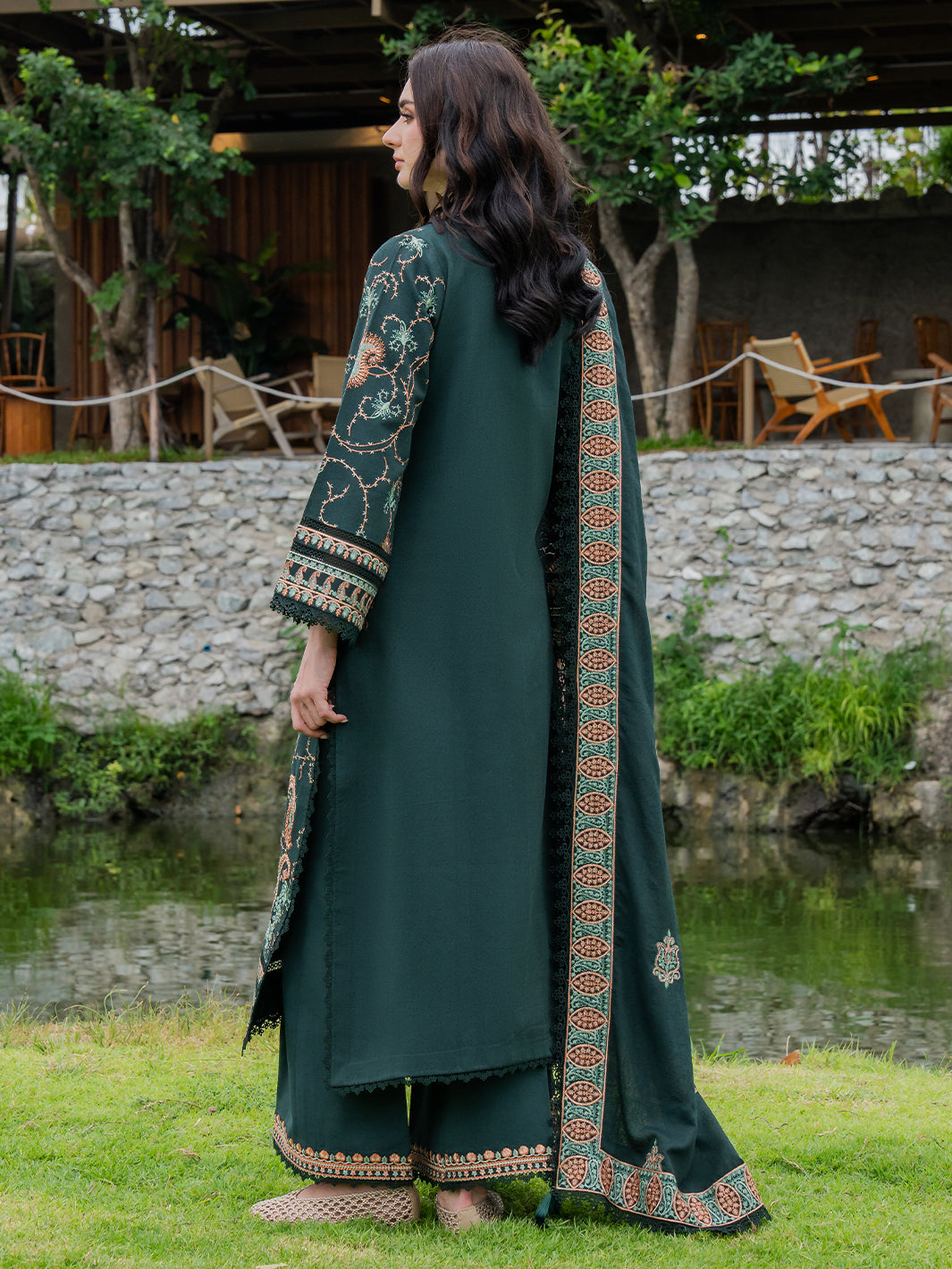 Faiza Faisal | Hoor Karandi | ZAREYA by Faiza Faisal - Designer Dress  - Type : Ladies Clothes - Available at Libayah - 100% Original 