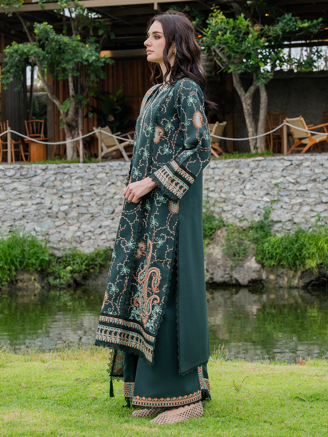 Faiza Faisal | Hoor Karandi | ZAREYA by Faiza Faisal - Designer Dress  - Type : Ladies Clothes - Available at Libayah - 100% Original 