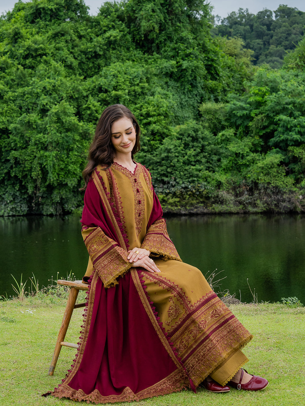 Faiza Faisal | Hoor Karandi | AZIRA by Faiza Faisal - Designer Dress  - Type : Ladies Clothes - Available at Libayah - 100% Original 