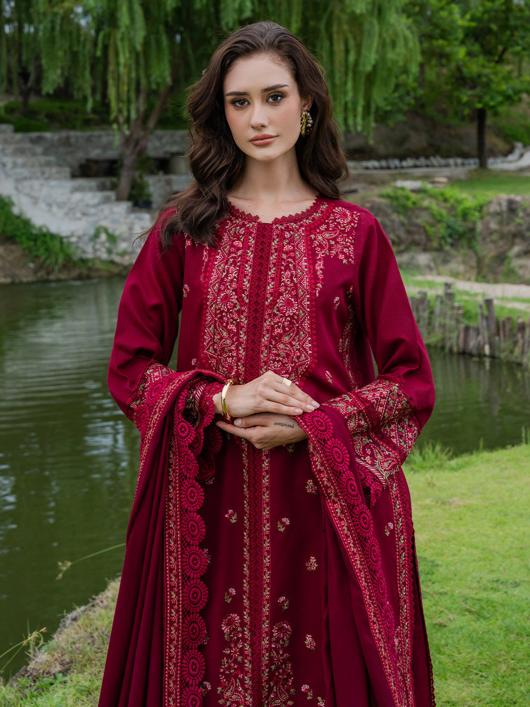 Faiza Faisal | Hoor Karandi | MAHIRA by Faiza Faisal - Designer Dress  - Type : Ladies Clothes - Available at Libayah - 100% Original 