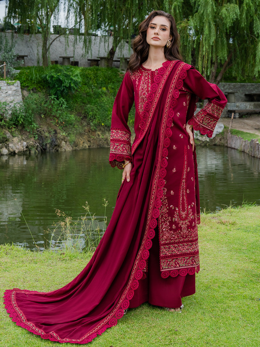 Faiza Faisal | Hoor Karandi | MAHIRA by Faiza Faisal - Designer Dress  - Type : Ladies Clothes - Available at Libayah - 100% Original 