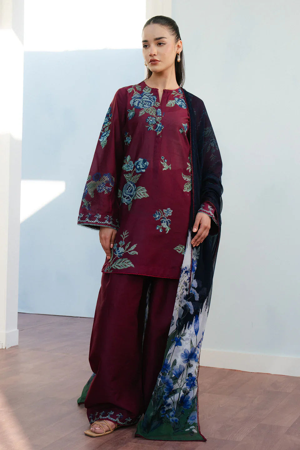Zara Shahjahan | Coco Lawn 25 | FREYA-4B by Zara Shahjahan - Designer Dress - Type: Ladies Clothes - Available at Libayah - 100% Original