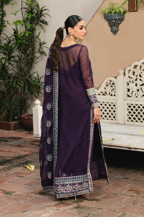 Maryum N Maria | Gulnaar Formals | 3 Piece Embroidered Chiffon POLINA - FSU5650 by Maryum N Maria - Designer Dress  - Type : Ladies Clothes - Available at Libayah - 100% Original 