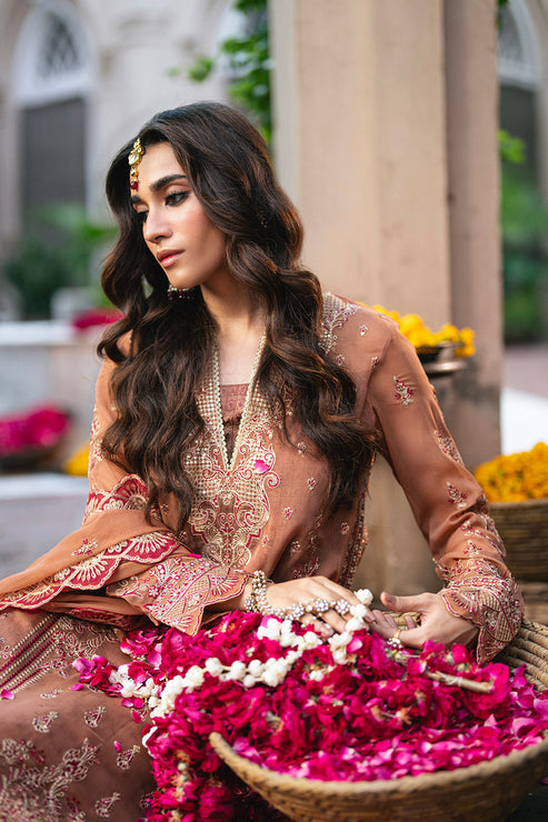 Maryum N Maria | Gulnaar Formals | 3 Piece Embroidered Chiffon VARVARA - FSU5651 by Maryum N Maria - Designer Dress  - Type : Ladies Clothes - Available at Libayah - 100% Original 