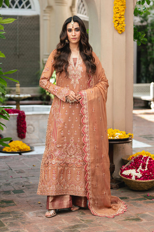 Maryum N Maria | Gulnaar Formals | 3 Piece Embroidered Chiffon VARVARA - FSU5651 by Maryum N Maria - Designer Dress  - Type : Ladies Clothes - Available at Libayah - 100% Original 