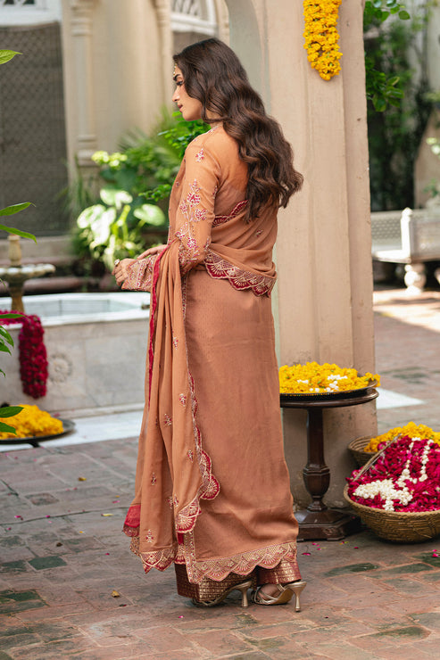 Maryum N Maria | Gulnaar Formals | 3 Piece Embroidered Chiffon VARVARA - FSU5651 by Maryum N Maria - Designer Dress  - Type : Ladies Clothes - Available at Libayah - 100% Original 