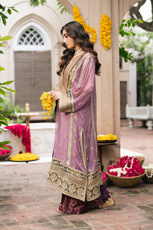 Maryum N Maria | Gulnaar Formals | 3 Piece Embroidered Chiffon KAMILLA - FSU5654 by Maryum N Maria - Designer Dress  - Type : Ladies Clothes - Available at Libayah - 100% Original 