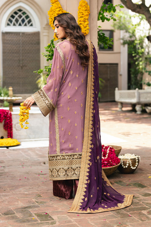 Maryum N Maria | Gulnaar Formals | 3 Piece Embroidered Chiffon KAMILLA - FSU5654 by Maryum N Maria - Designer Dress  - Type : Ladies Clothes - Available at Libayah - 100% Original 