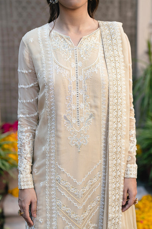 Maryum N Maria | Gulnaar Formals | 3 Piece Embroidered Chiffon ANASTASIA - FSU5655 by Maryum N Maria - Designer Dress  - Type : Ladies Clothes - Available at Libayah - 100% Original 