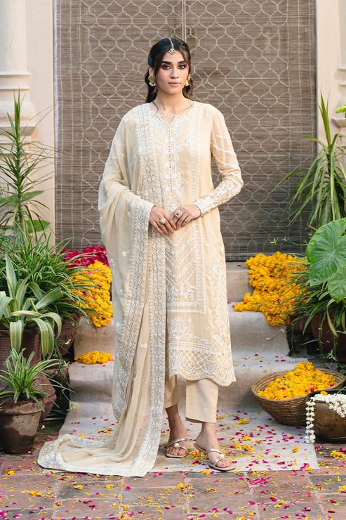Maryum N Maria | Gulnaar Formals | 3 Piece Embroidered Chiffon ANASTASIA - FSU5655 by Maryum N Maria - Designer Dress  - Type : Ladies Clothes - Available at Libayah - 100% Original 