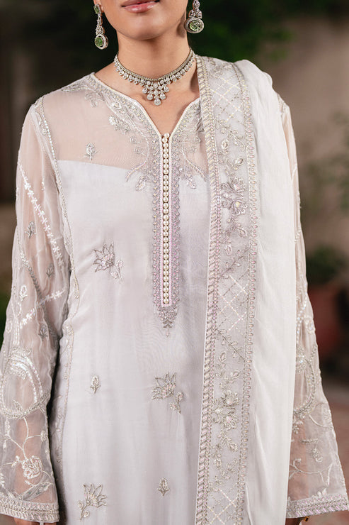 Maryum N Maria | Gulnaar Formals | 3 Piece Embroidered Chiffon FAINA - FSU5656 by Maryum N Maria - Designer Dress  - Type : Ladies Clothes - Available at Libayah - 100% Original 