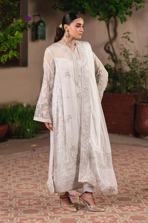 Maryum N Maria | Gulnaar Formals | 3 Piece Embroidered Chiffon FAINA - FSU5656 by Maryum N Maria - Designer Dress  - Type : Ladies Clothes - Available at Libayah - 100% Original 