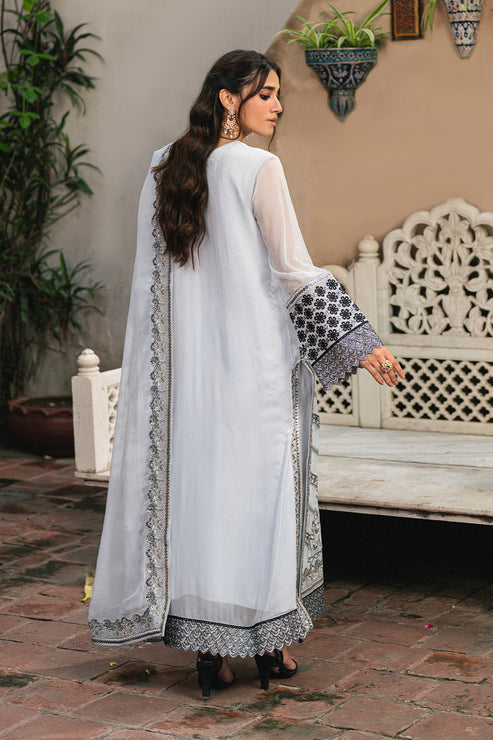 Maryum N Maria | Gulnaar Formals | 3 Piece Embroidered Chiffon LILIYA - FSU5657 by Maryum N Maria - Designer Dress  - Type : Ladies Clothes - Available at Libayah - 100% Original 