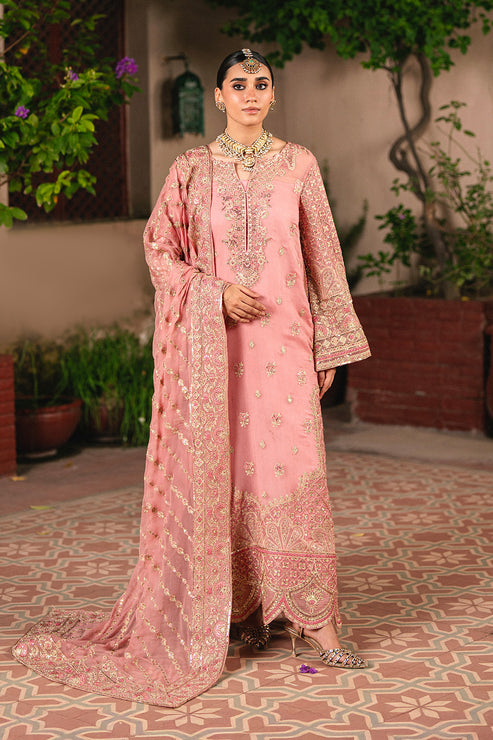 Maryum N Maria | Gulnaar Formals | 3 Piece Embroidered Chiffon SASHA - FSU5658 by Maryum N Maria - Designer Dress  - Type : Ladies Clothes - Available at Libayah - 100% Original 