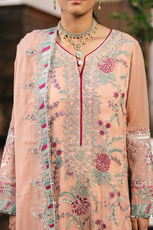 Maryum N Maria | Gulnaar Formals | 3 Piece Embroidered Chiffon ANYA - FSU5659 by Maryum N Maria - Designer Dress  - Type : Ladies Clothes - Available at Libayah - 100% Original 