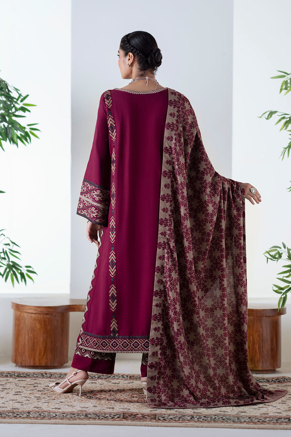 Maryum N Maria | Noore Winters 25 | 3 Piece Embroidered Khaddar MALALAI - FSU5670