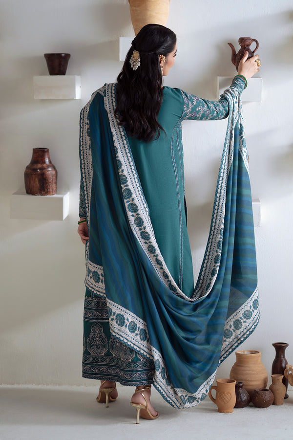 Maryum N Maria | Noore Winters 25 | 3 Piece Embroidered Khaddar SERINA - FSU5675