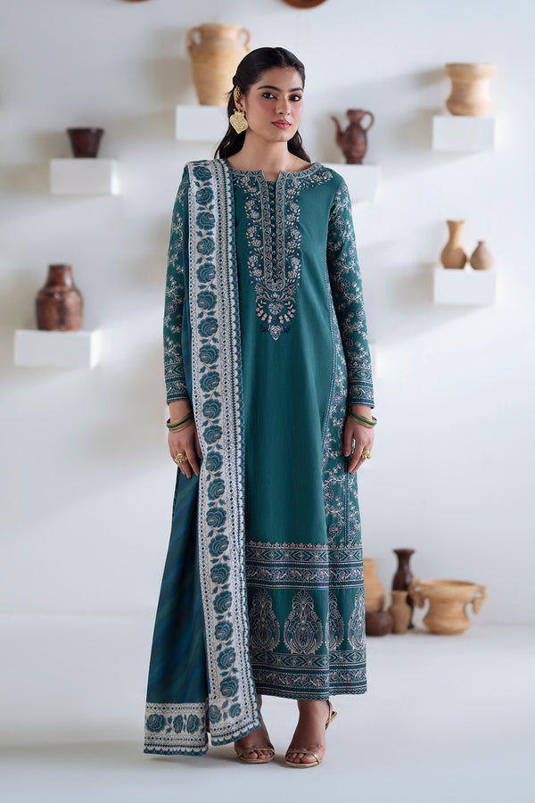 3 Piece Embroidered Khaddar SERINA - FSU5675 – authentic Pakistani dress from the Maryum N Maria Noore Winters 25 collection for women in the UK
