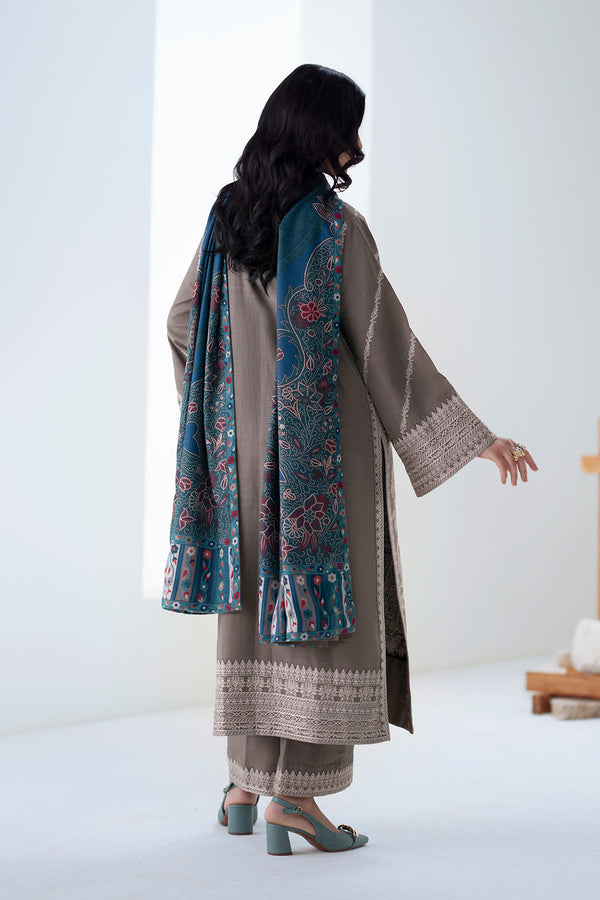 Maryum N Maria | Noore Winters 25 | 3 Piece Embroidered Khaddar ANGEZA - FSU5679