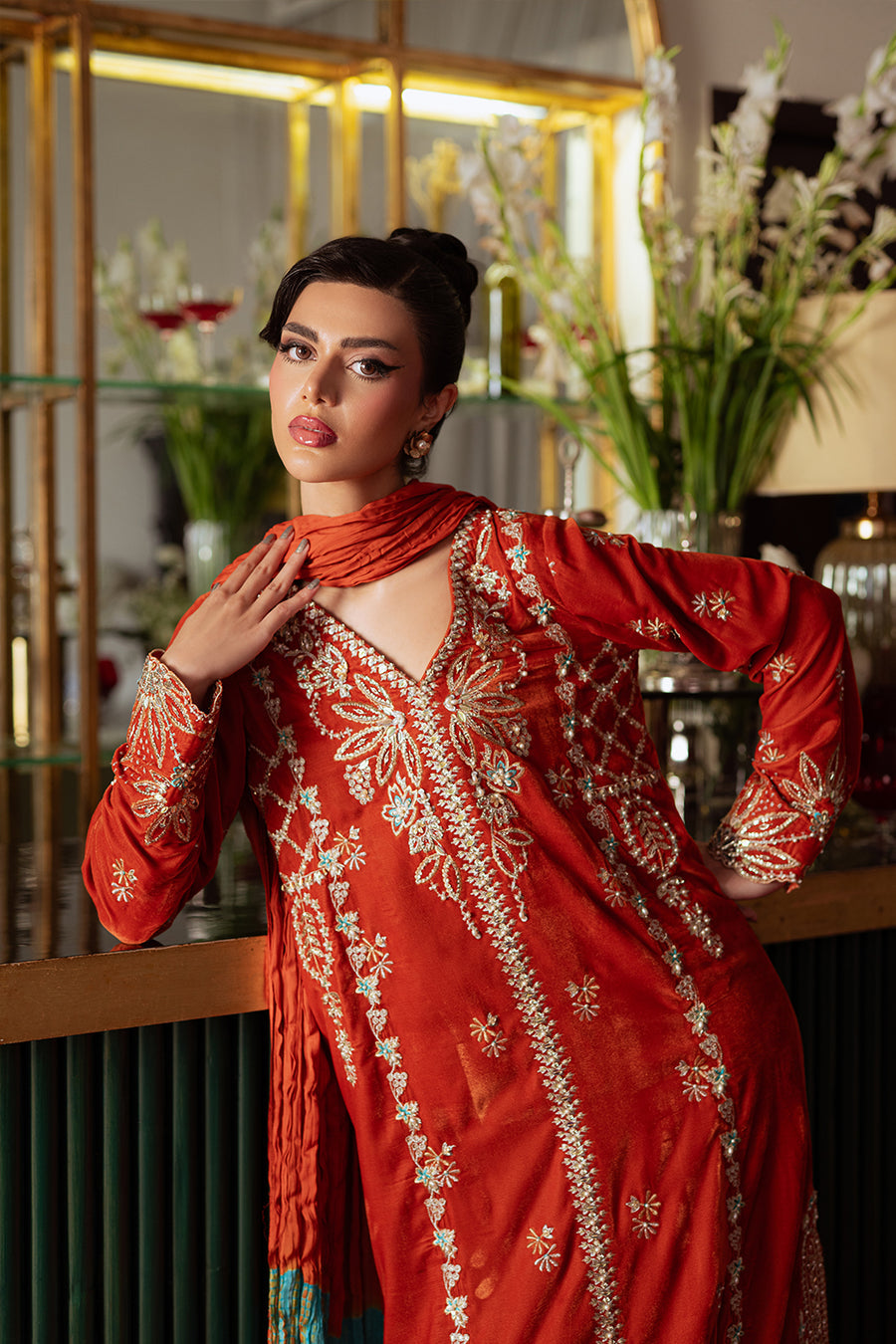 Saira Rizwan | Velvet Pret 25 | NEELAM-SRVP25-06 by Saira Rizwan - Designer Dress - Type : Ladies Clothes - Available at Libayah - 100% Original 