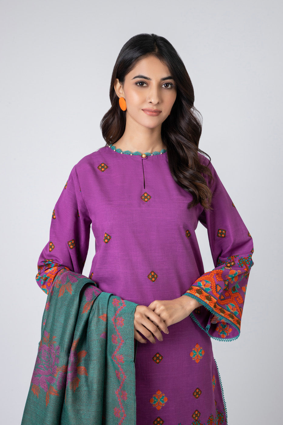 Al Karam | Winter 24 | FW-38.1-24 by Alkaram - Designer Dress - Type: Ladies Clothes - Available at Libayah - 100% Original