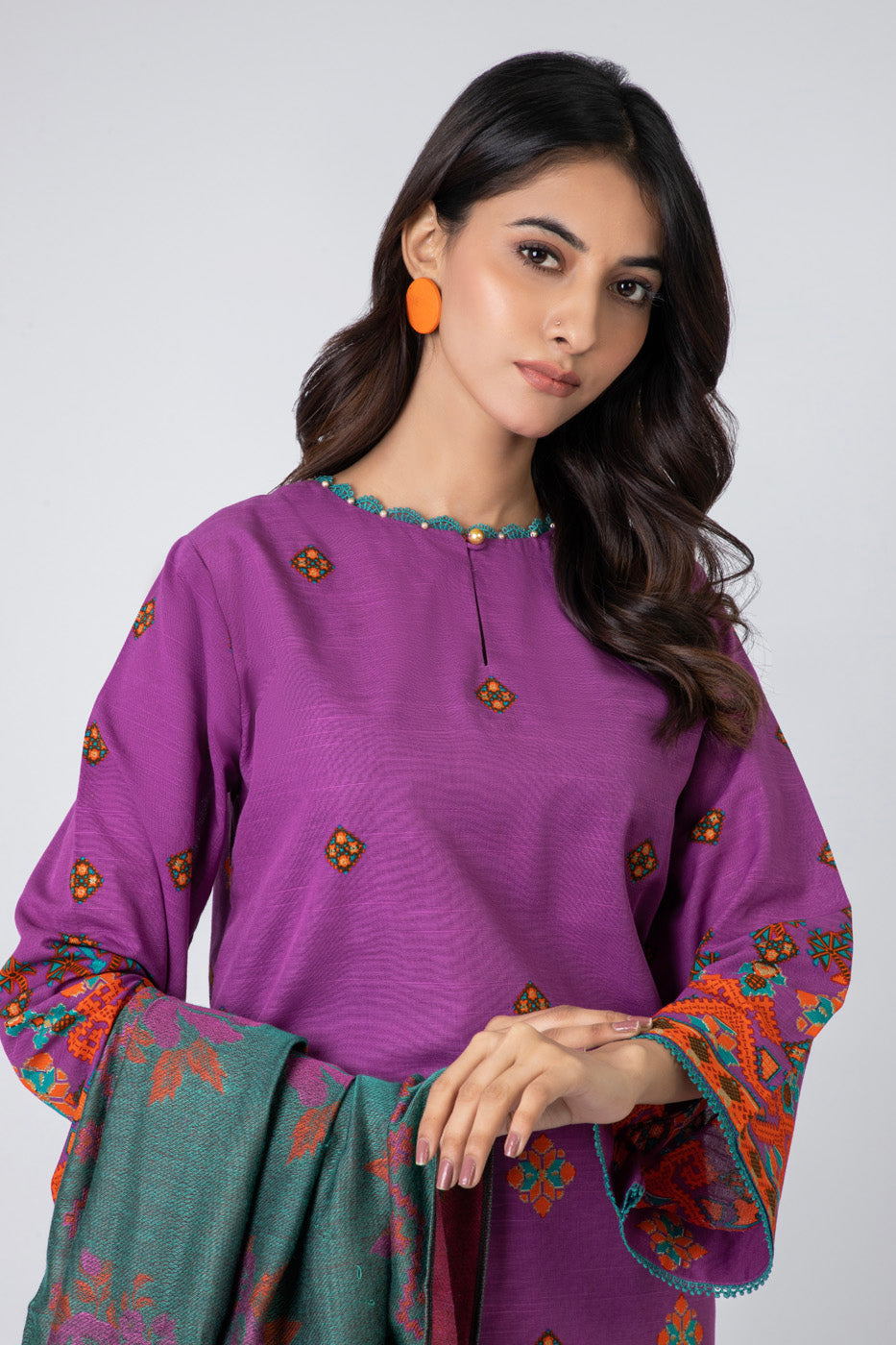 Al Karam | Winter 24 | FW-38.1-24 by Alkaram - Designer Dress - Type: Ladies Clothes - Available at Libayah - 100% Original