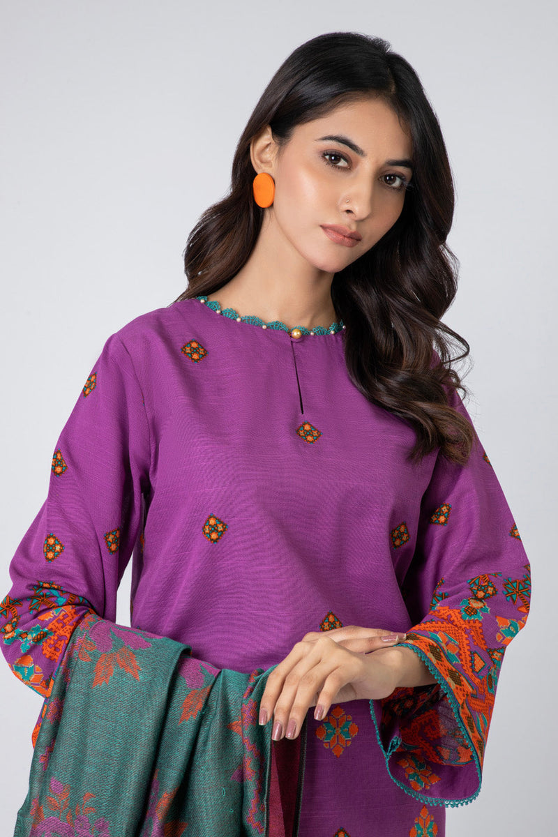 Al Karam | Winter 24 | FW-38.1-24 by Alkaram - Designer Dress - Type: Ladies Clothes - Available at Libayah - 100% Original