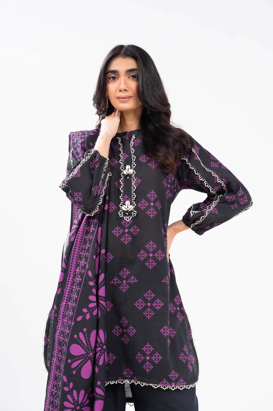 Al Karam | Winter 24 | FW-42.1-24 by Alkaram - Designer Dress - Type: Ladies Clothes - Available at Libayah - 100% Original