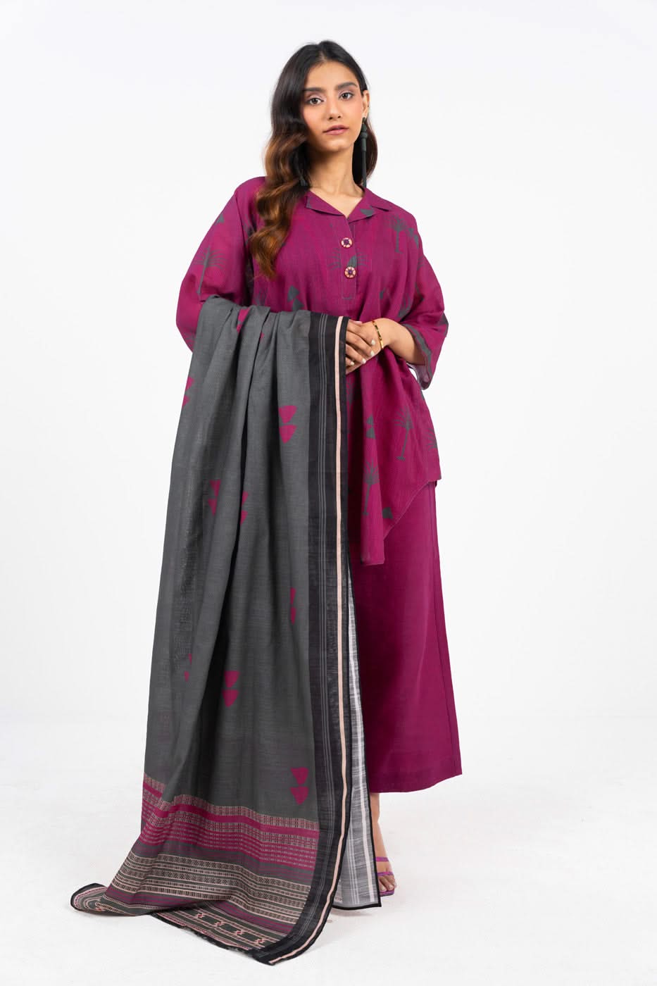 Al Karam | Winter 24 | FW-43.1-24 by Alkaram - Designer Dress - Type: Ladies Clothes - Available at Libayah - 100% Original