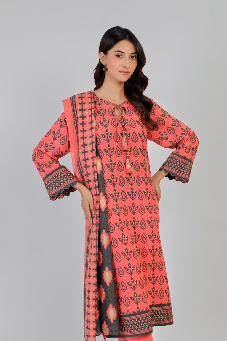 Al Karam | Winter 24 | FW-48.1-24 by Alkaram - Designer Dress - Type: Ladies Clothes - Available at Libayah - 100% Original