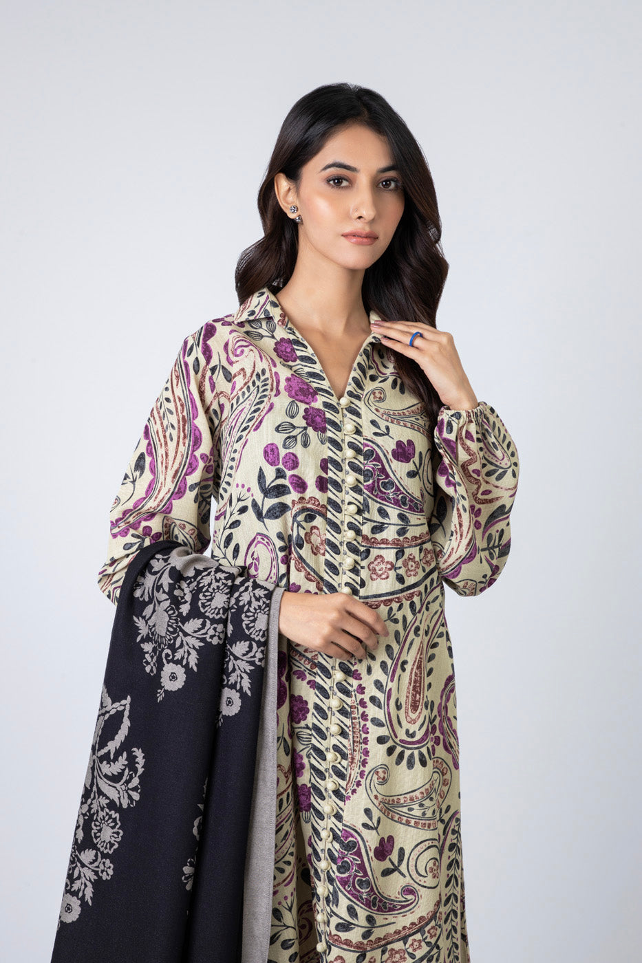 Al Karam | Winter 24 | FW-47-24 by Alkaram - Designer Dress - Type: Ladies Clothes - Available at Libayah - 100% Original