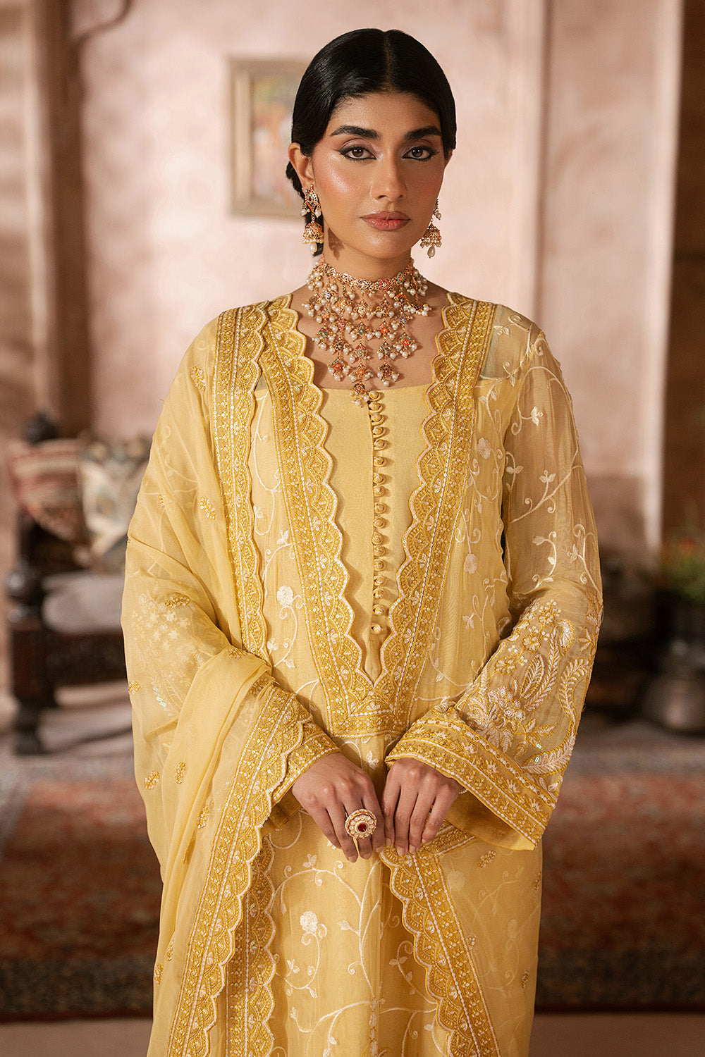 Maryum N Maria | Luxury Edit | LILACH - MWU5683 - Designer Dress - Type : Ladies Clothes - Available at Libayah - 100% Original