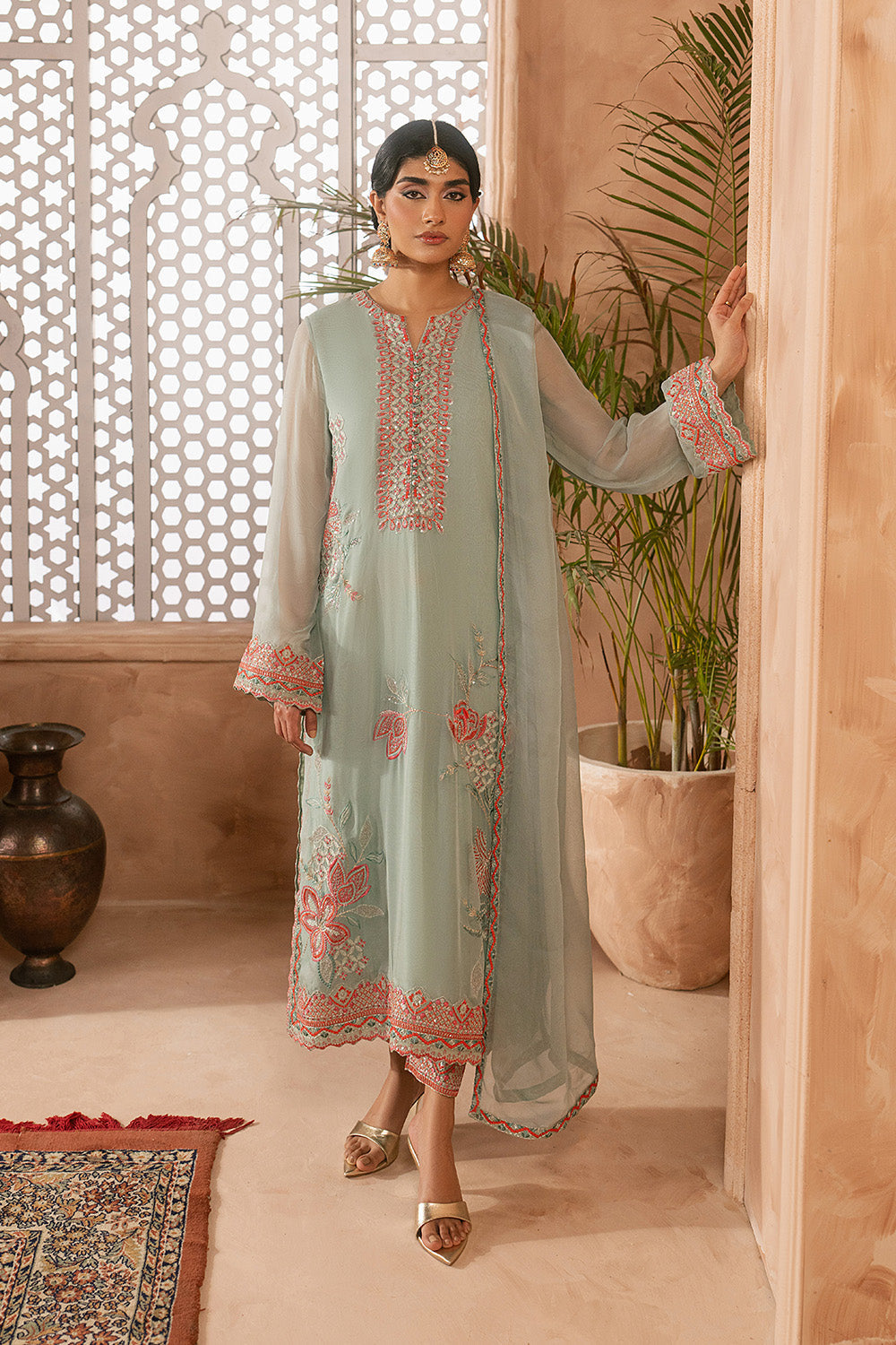 Maryum N Maria | Luxury Edit | MEIRA - MWU5684 - Designer Dress - Type : Ladies Clothes - Available at Libayah - 100% Original
