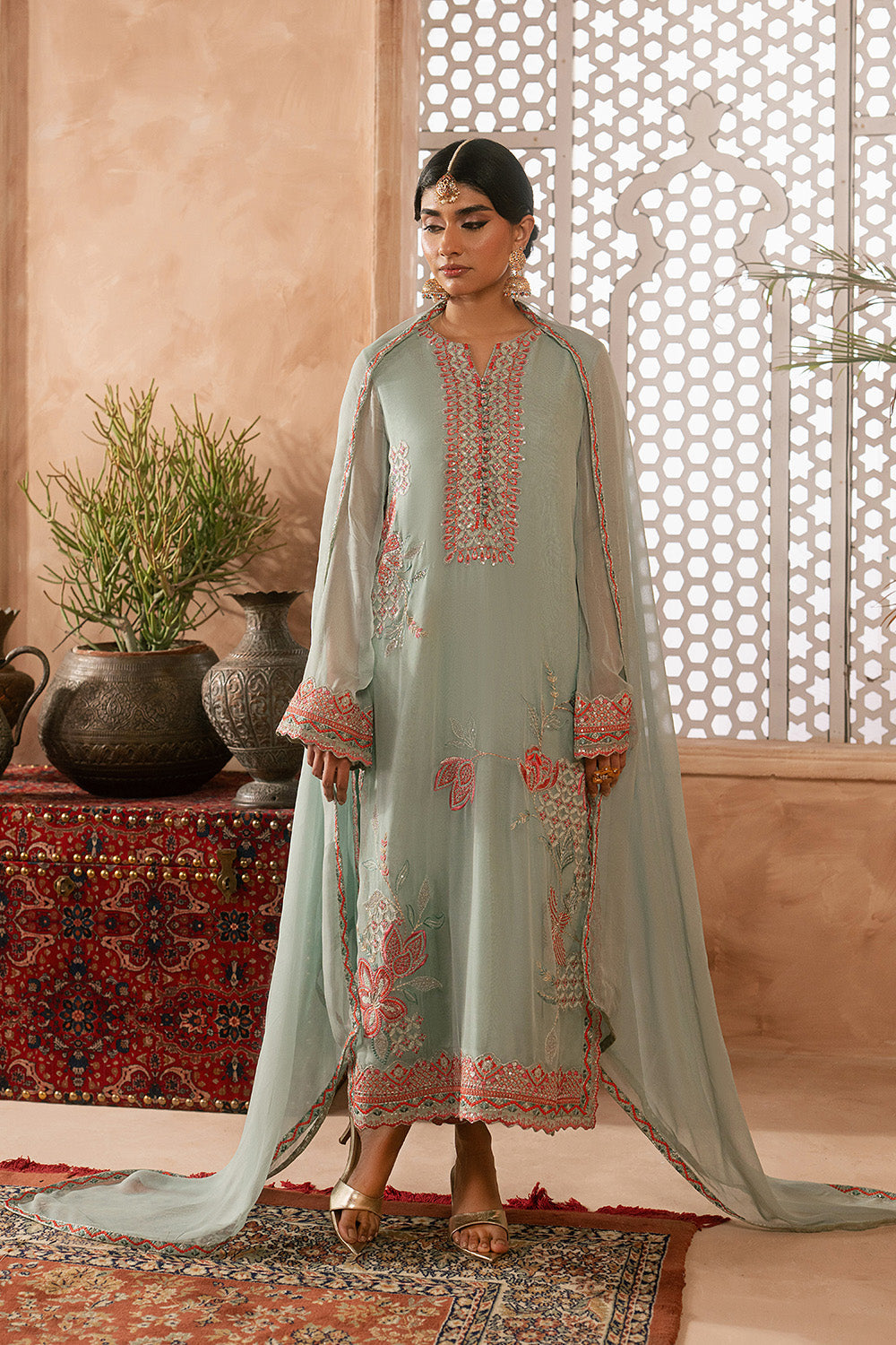 Maryum N Maria | Luxury Edit | MEIRA - MWU5684 - Designer Dress - Type : Ladies Clothes - Available at Libayah - 100% Original