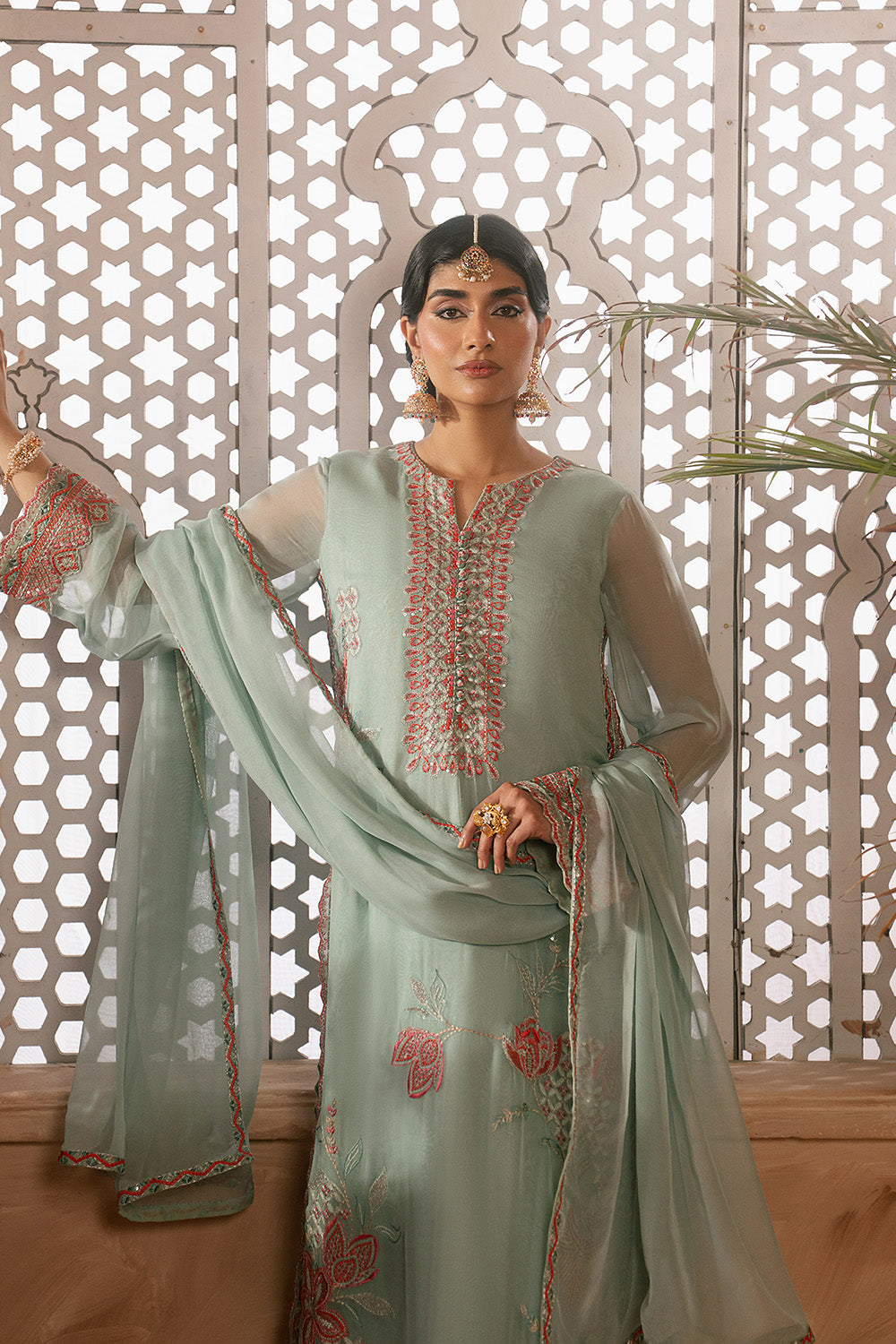 Maryum N Maria | Luxury Edit | MEIRA - MWU5684 - Designer Dress - Type : Ladies Clothes - Available at Libayah - 100% Original