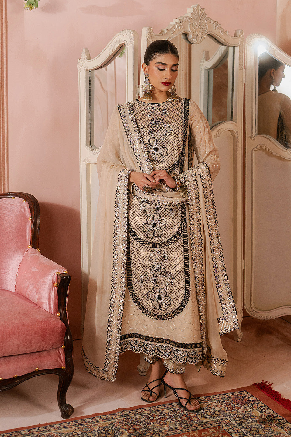 Maryum N Maria | Luxury Edit | NAVA - MWU5686 - Designer Dress - Type : Ladies Clothes - Available at Libayah - 100% Original