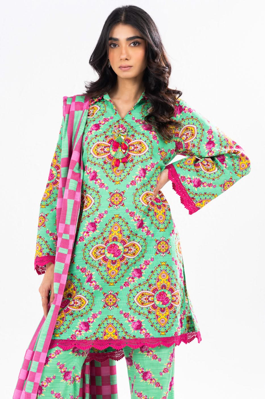 Al Karam | Winter 24 | FW-49-24 by Alkaram - Designer Dress - Type: Ladies Clothes - Available at Libayah - 100% Original