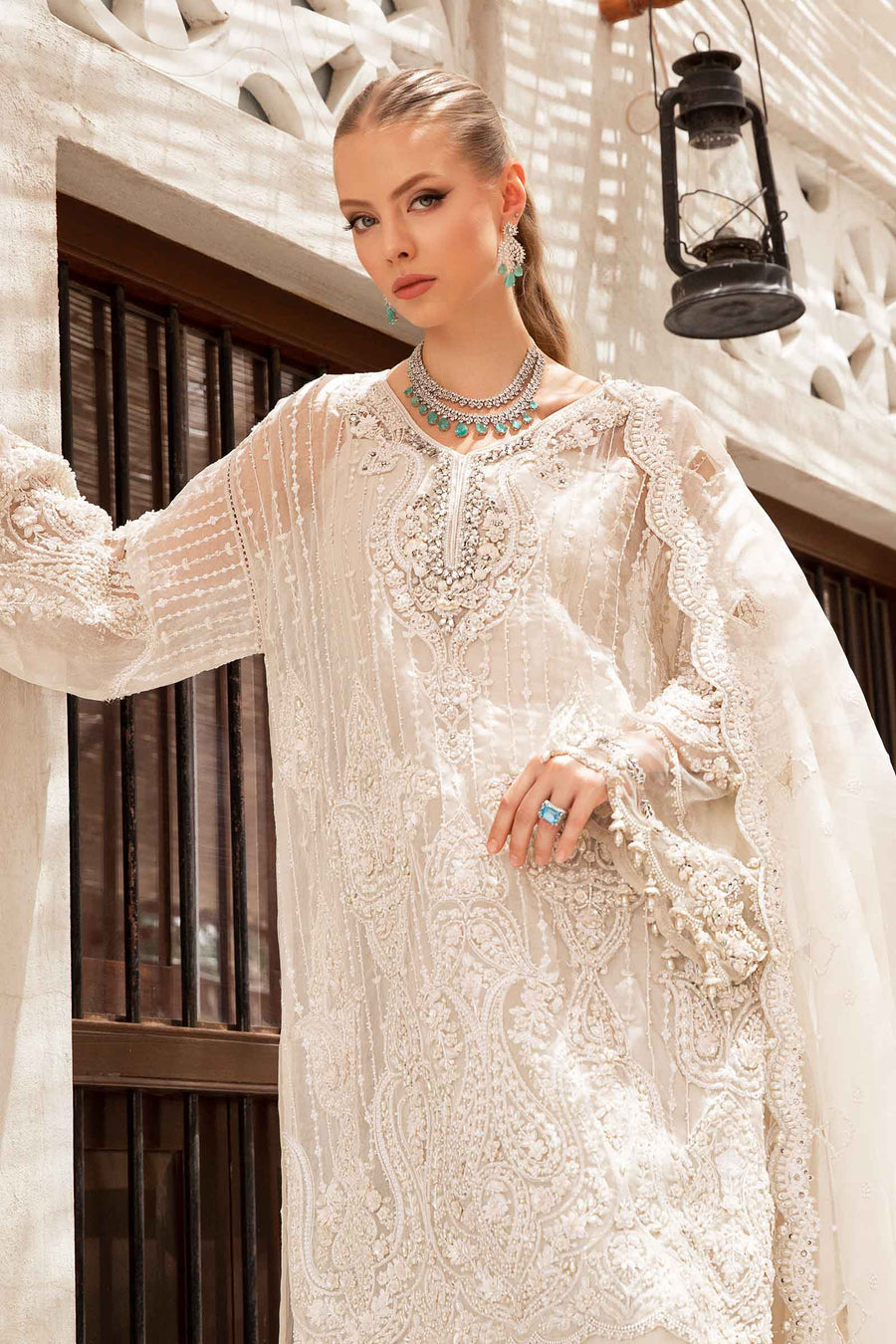 Maria B | Bridal Formals | Pearla by Maria B - Designer Dress - Type: Ladies Clothes - Available at Libayah - 100% Original